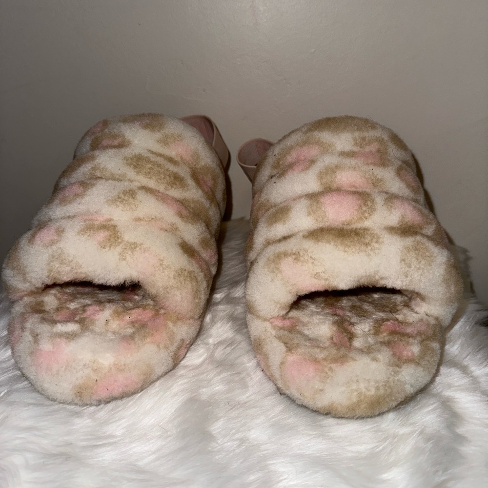 Ugg Fluff Yeah Slide Panther Print